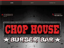 Tablet Screenshot of chophouseburgerbar.com